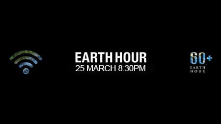 Earth hour 25th March 8:30