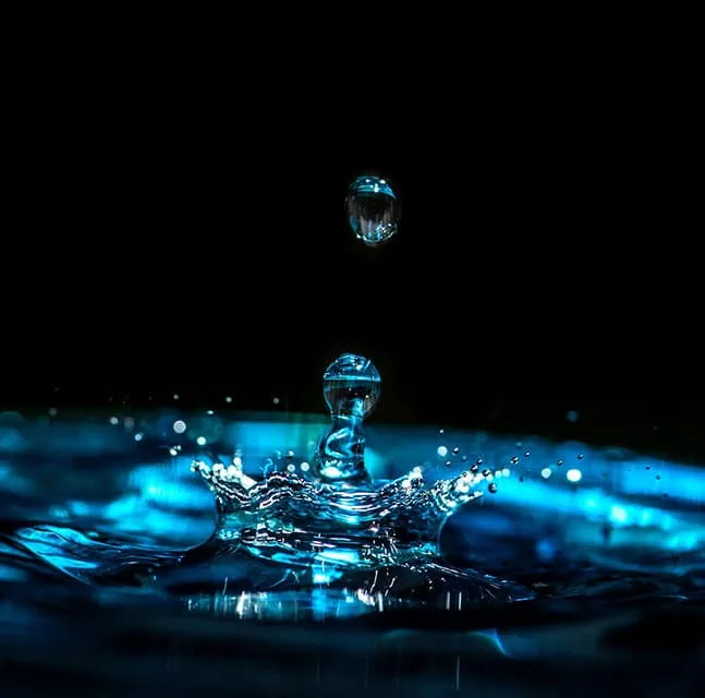Water droplet photography